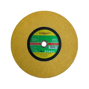 Eurocut 14" Yellow Green Black Cutting Disc for Stainless Steel Metal 350x2.5mm OEM Grinding Disc Cutting Wheel