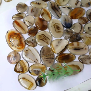 Lot en gros d'agates de Montana en cabochon, vendues au poids, de différentes formes et tailles, utilisées pour la fabrication de bijoux, pierres d'agate de Montana en vrac - Product Image 3