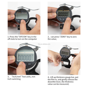 Medidor de Espesor Electrónico de 0.01mm, Micrómetro <span class=keywords><strong>Digital</strong></span> de 12.7mm, Probador de Espesor - Product Image 6