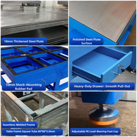Banc de travail multifonctionnel en acier robuste CYD, capacité de charge de 3000 kg, pour ateliers de mécaniciens, table de réparation et d'assemblage