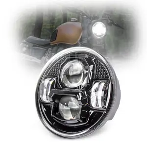 哈雷戴维森跑车5.75英寸发光二极管头灯1200 883软尾摩托车配件发光二极管摩托车零件