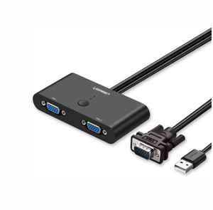 Ugreen <span class=keywords><strong>VGA</strong></span> 2 trong 1 ra chuyển đổi 2 cổng âm thanh video <span class=keywords><strong>Switcher</strong></span> Box <span class=keywords><strong>VGA</strong></span> Video <span class=keywords><strong>Splitter</strong></span> cho PC màn hình TV - Product Image 1