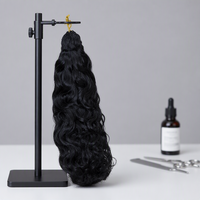 Nouvelle Tendance Extensions au Crochet Ondulées Sans Nœuds Pré-Séparées à Brins Simples Grade 12A Cheveux Humains Vierges Brésiliens Double Trame Faite à la Machine