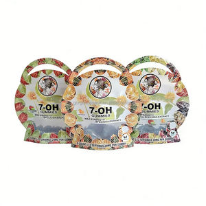 Sachets Mylar Doypack à fermeture zip thermoscellable 7g 14g 28g, découpés sur mesure de forme irrégulière, pour biscuits, bonbons, petits calis 3.5 - Product Image 2