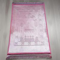 Tapis de prière personnalisable en tissu gaufré de haute qualité, style persan, directement de l'usine chinoise, fournisseur de tapis de pèlerinage