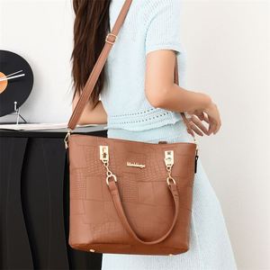 2026 Women PU Handbag Set 6pcs Waterproof Ladies Tote Bag <b>Shoulder</b> Bag Purse Set for Outdoor Travel Business - Product Image 5