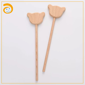Baguette magique de princesse en bois, lune, étoile, cœur, bois de hêtre, <span class=keywords><strong>cadeau</strong></span> d'anniversaire unisexe pour 0-24 mois - Product Image 3