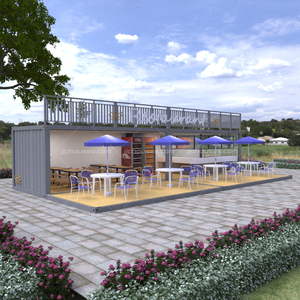 Nhà Bếp Tòa Nhà Biệt Thự Bãi Biển Nhà Bếp Nhà Cao Cấp Lắp Sẵn 40ft Hộp Vận Chuyển Thiết Kế Thanh Lắp Ghép Nhà Hàng Nhà Bếp - Product Image 4