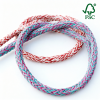 Cordon en papier recyclé tressé de 3 à 6 mm de largeur, cordon en papier 100 % de haute qualité pour poignée de boîte, artisanat DIY, approvisionnement direct en gros