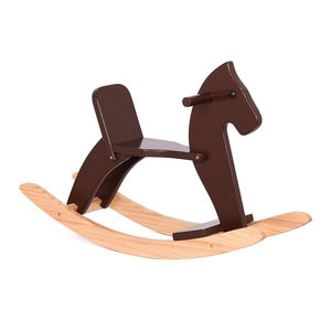 Fabrik-Großhandel Kinder-Schaukelpferd aus Massivholz Baby-Kinderfahrzeug Spielzeugtiere Mädchen Asien Weihnachten Schleife Weiß - Product Image 1