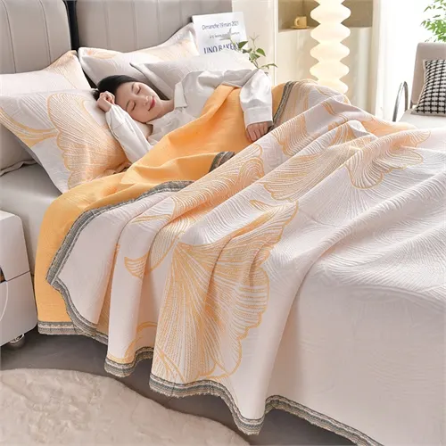 Ai Cao ผ้าปูที่นอนผ้าปูที่นอนถักผ้าฝ้ายผ้าคลุมเตียง Jacquard ชุดเครื่องนอนผ้าห่มฤดูร้อนที่เย็นสบาย