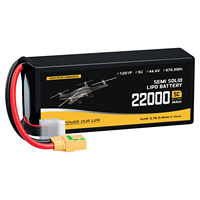 Meilleures ventes Batterie semi-solide haute qualité pour drone RC, 500 cycles, certifiée CE, 22000mAh 44.4V 12S1P, décharge continue 5C
