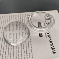 Presse-papiers en verre cristal K9 transparent, demi-sphère, dôme transparent, personnalisable avec logo gravé au laser, cadeaux d'entreprise