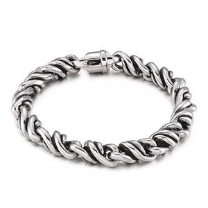 Vogue acier inoxydable hommes luxe argent 14mm largeur zircon cubique <span class=keywords><strong>montre</strong></span> chaîne bijoux glacé lien <span class=keywords><strong>Bracelet</strong></span> - Product Image 5