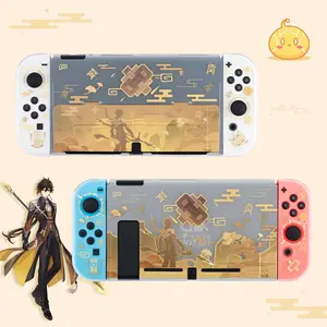 Phim hoạt hình genshin tác động trò chơi Nintendo chuyển đổi Vỏ bảo vệ switcholed vỏ Anime pluggable cơ sở chia Frosted vỏ cứng