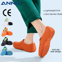 Chaussures médicales antidérapantes ANNO avec semelle intérieure amovible certifiée CE, résistantes aux produits chimiques, pour laboratoire scientifique