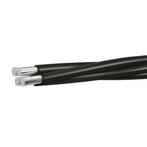 สายไฟฟ้าอะลูมิเนียมแบบตีเกลียว ABC 0.6 1 kV ฉนวน PE แบบเชื่อมโยงขวาง ทนทานต่อสภาพอากาศ สำหรับระบบจำหน่ายไฟฟ้าเหนือศีรษะ ติดตั้งแบบมัดรวม สำหรับบ้าน - Product Image 1