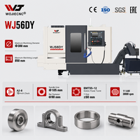 Mesin Bubut CNC WOJIE WJ56DY dengan Lubang Spindle 66mm atau 82mm, Kapasitas Batang 50mm atau 70mm untuk Suku Cadang Industri