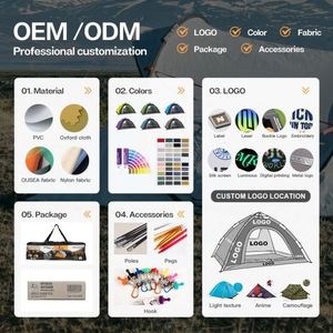 Factory OEM One Bedroom Four-Season <b>Waterproof</b> Camping 3-4 Person Automatic Pop Instant Outdoor Polyester Double Layer <b>Tent</b> - Product Image 4