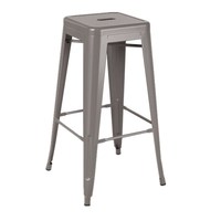 Tabourets de bar hauts d'extérieur, chaise Tollix en métal à prix réduit, revêtement poudré, Barhocker