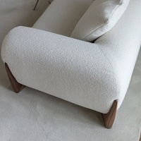 Ensemble de canapés Chesterfield Tianhang - Design moderne, structure en bois massif, revêtement en tissu, pour hôtel et salon, 3+2+1 places