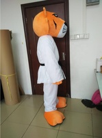 Costume de mascotte de tigre en fourrure personnalisée Blue Sky, costume de mascotte de tigre en peluche pour adulte, costumes de mascotte de tigre à vendre
