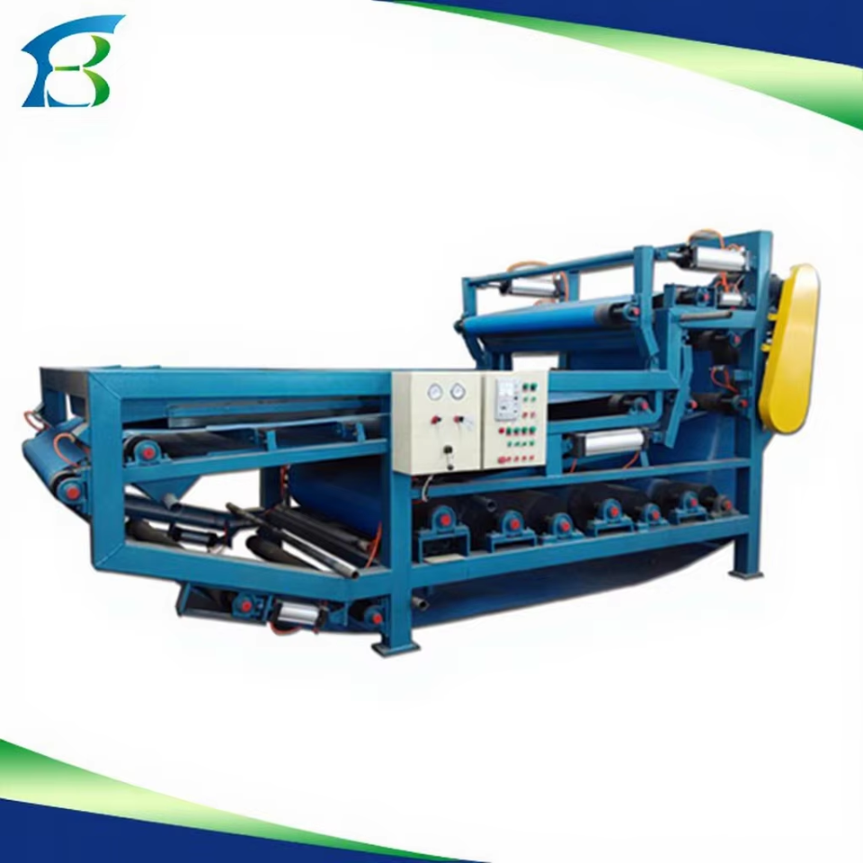 High Efficiency Belt Type Sludge Dehydrator Solid Liquid Separation ...