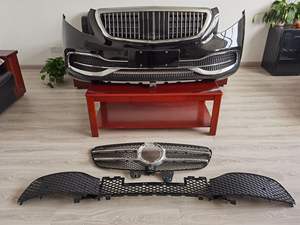 Runde di Modifica Dell'automobile di Prezzi di Fabbrica Maybach Stile Paraurti Anteriore + Grill Body Kit Per <span class=keywords><strong>Mercedes</strong></span> V Classe W447 <span class=keywords><strong>Vito</strong></span> Metris V260 <span class=keywords><strong>2014</strong></span>- - Product Image 5
