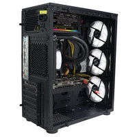 Desktop Gaming PC Case Tempered Glass Panel Support MATX ITX Motherboard and RGB Fan Cooler in Stock