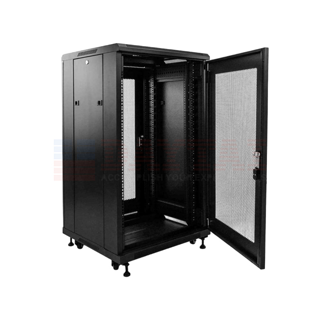 High Capacity 22U 19 Inch Server Cabinet Heavy Duty Floor Standing Network Rack for ISP Data Center Server Storage
