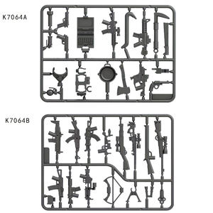 Moc WW2 مسدسات سلاح عسكري عسكري كتل بناء صغيرة شخصيات طوب SWAT ديي بناء كتل بندقية نموذج مجموعة سلاح - Product Image 6