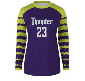Benutzer definierte Fußball Trikot Uniform Langarm Torwart T-Shirts Sublimation Gedruckte Sportswear Unisex Outdoor Sport bekleidung - Product Image 1