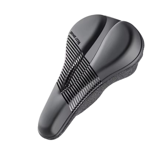 Funda de sillín de bicicleta de carretera impermeable de alta calidad, esponja gruesa, transpirable, simple, amortiguadora, cojín de PU - Product Image 1