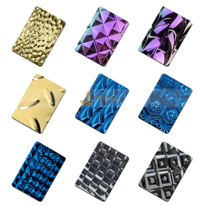 C65 304 Pvd Tôle d'acier décorative en acier inoxydable de couleur or Miroir Tôle d'acier inoxydable en relief dorée - Product Image 5