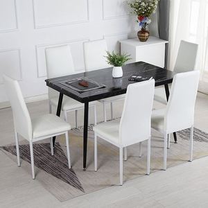 Mesa de Comedor y Silla de Estilo Escandinavo, <span class=keywords><strong>Muebles</strong></span> Económicos para el Hogar Moderno, Negociación, Restaurante, Uso en Hoteles - Product Image 5