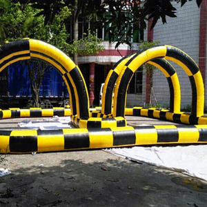 Pista de Carreras Inflable de PVC de Alta Resistencia y Diseño Personalizado de Alta Calidad, Certificada por la CE, para Go-Karts y Motocicletas, con Soplador, Fácil de Instalar - Product Image 1