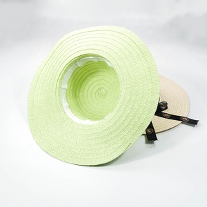 Chapeau de paille brodé personnalisé en gros, chapeau d'été en raphia naturel, cadeau promotionnel pour les centres de villégiature et les agences de voyage - Product Image 3