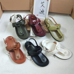 <span class=keywords><strong>Sandales</strong></span> <span class=keywords><strong>plates</strong></span> pour femmes Eddie Dunhuang, tongs à plateforme spéciales de la station internationale avec design ZA - Product Image 3