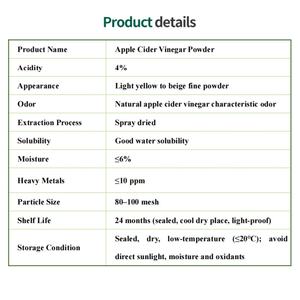 Vinagre de Sidra de Manzana en Polvo <span class=keywords><strong>Extra</strong></span> Fuerte, Grado Cosmético, Bajo MOQ - Product Image 4