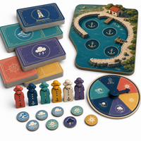 Jeu de société de sauvetage côtier personnalisé avec phare, jeu de table maritime avec composants en bois, impression quadricolore