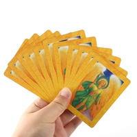 Boîte en plastique prête à l'expédition, carte cadeau en papier, nombreux motifs, vente en gros, jeu de 78 cartes, guide, surface imperméable, logo et motifs personnalisés