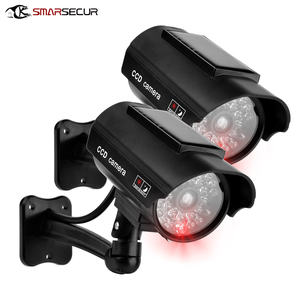 Caméra Solaire Factice d'Extérieur Simulation de Caméra de Vidéosurveillance Dôme pour la Sécurité Domestique avec Lumière LED Clignotante - Product Image 3