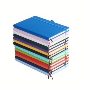 Libreta de Negocios X418 Colorida A5/A6 con Tapa Dura de Cuero PU, Encuadernación Cosida con Hilo, Organizador/Planificador con Correa para Oficina - Product Image 1