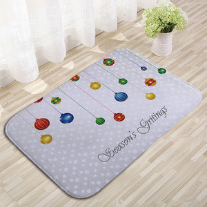 Nuevas alfombrillas de franela transfronterizas, tapetes para puertas, estampados por transferencia térmica, navideños y festivos, absorbentes para cocina y baño. - Product Image 3