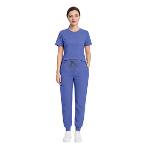 Conjunto de Pantalones Jogger Médicos con Cuello Redondo, Uniforme de Enfermería Elástico Unisex, Transpirable y Suave <span class=keywords><strong>para</strong></span> Uso Hospitalario en Verano 46002 - Product Image 3