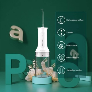 Hydropulseur dentaire portable professionnel 350 ml, design fin, pour nettoyage des dents et appareils dentaires - Product Image 4