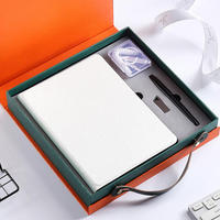 Carnet rechargeable personnalisé Batterie externe 10000mah intégrée Chargement sans fil 80 feuilles Journal A6 A4 Business Office Spiral Design