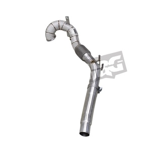 Tubo de <span class=keywords><strong>Escape</strong></span> OEM para VW GOLF 7/7.5 MK7/MK7.5 GTI 2.0T 2014-2020, Tubo de <span class=keywords><strong>Escape</strong></span> Deportivo de Carreras SS304 de Flujo <span class=keywords><strong>Libre</strong></span> - Product Image 1
