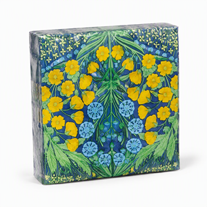 Serviettes en papier imprimées jetables 2 plis 4 volets pour Noël, motif floral tropical, pour fêtes et sacs de serviettes de fête - Product Image 4