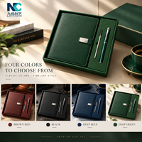 Carnet de notes en cuir A5 personnalisé avec stylo métallique, coffret cadeau de luxe pour la promotion d'entreprise